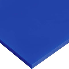USA Sealing - Plastic Sheets; Material: Cast Acrylic ; Thickness (Inch): 1/8 ; Length (Feet): 8 ; Tensile Strength (psi): 10000 ; Color: Blue ; Material Grade: Standard - Exact Industrial Supply