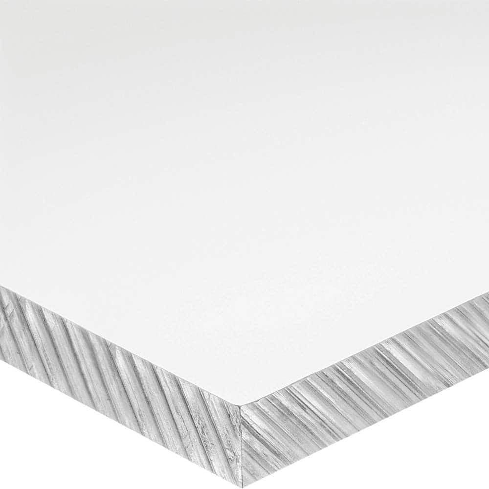 USA Sealing - Plastic Sheets; Material: Polycarbonate ; Thickness (Inch): 3/8 ; Length (Feet): 3 ; Tensile Strength (psi): 9000 ; Color: Clear ; Hardness: Rockwell R-120 - Exact Industrial Supply