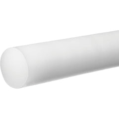 USA Sealing - Plastic Rods; Material: Acetal ; Diameter (Inch): 1-5/8 ; Length (Feet): 6 ; Hardness: Rockwell M-90 ; Color: White ; Additional Information: Density: 0.051 lb/in?, Tensile Strength: 8500 psi, Temperature Rating : -20 to 180? F, Impact Stre - Exact Industrial Supply