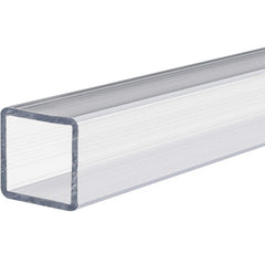 USA Sealing - Plastic Tubes; Material: Polycarbonate ; Maximum Length (Inch): 12 ; Wall Thickness (Decimal Inch): 0.0620 ; Color: Clear ; Shape: Rectangular ; Additional Information: Outside Height: 3/4 in, Tensile Strength: 9700 psi, Minimum Temperature - Exact Industrial Supply