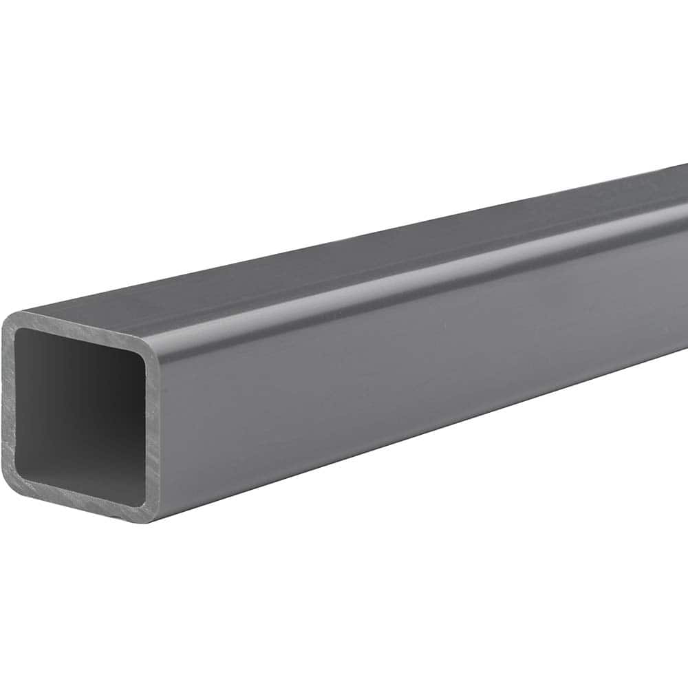USA Sealing - Plastic Tubes; Material: PVC ; Maximum Length (Inch): 72 ; Wall Thickness (Decimal Inch): 0.0600 ; Color: Gray ; Shape: Rectangular ; Additional Information: Outside Height: 3/4 in, Tensile Strength: 7200 psi, Minimum Temperature: -20?F, Ma - Exact Industrial Supply