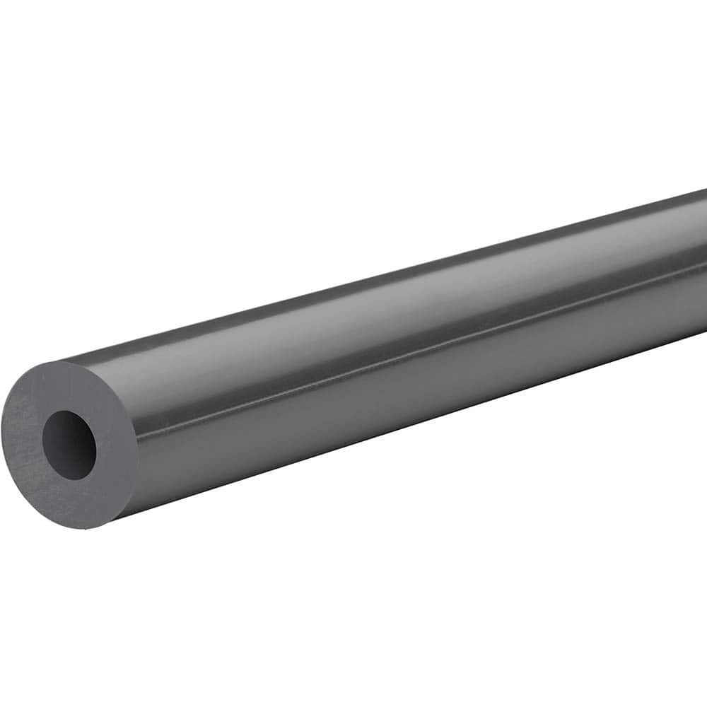 USA Sealing - Plastic Tubes; Material: PVC ; Inside Diameter (Inch): 3/4 ; Maximum Length (Inch): 72 ; Wall Thickness (Inch): 1/4 ; Color: Gray ; Shape: Round - Exact Industrial Supply