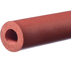 USA Sealing - Rubber & Foam Cylinders; Material: Silicone ; Outside Diameter (Inch): 1-3/4 ; Inside Diameter (Inch): 1-1/4 ; Length (Inch): 120 ; Tensile Strength (psi): 200.00 ; Color: Red - Exact Industrial Supply