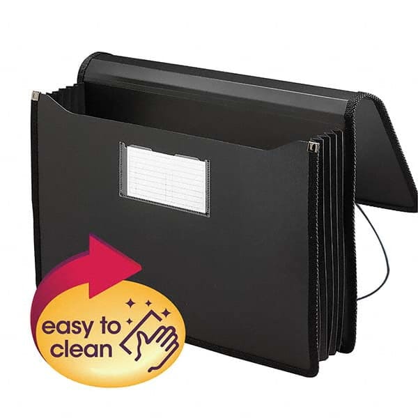 SMEAD - File Folders, Expansion Folders & Hanging Files Folder/File Type: Expanding Wallet Color: Black - Exact Industrial Supply