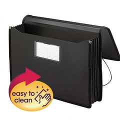 SMEAD - File Folders, Expansion Folders & Hanging Files Folder/File Type: Expanding Wallet Color: Black - Exact Industrial Supply