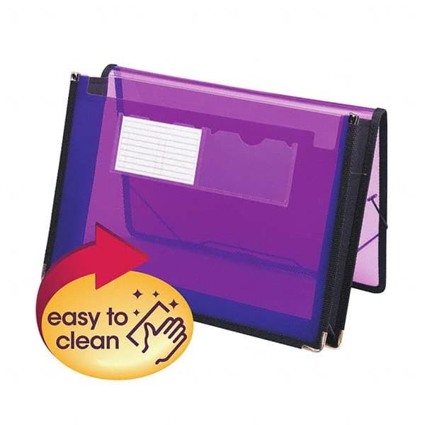 SMEAD - File Folders, Expansion Folders & Hanging Files Folder/File Type: Expanding Wallet Color: Purple - Exact Industrial Supply