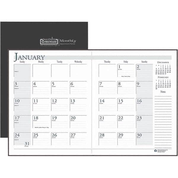 House of Doolittle - Note Pads, Writing Pads & Notebooks Writing Pads & Notebook Type: Monthly Planner Size: 11 x 8-1/2 - Exact Industrial Supply