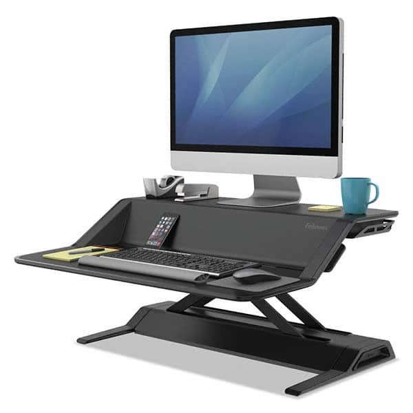 FELLOWES - Office Cubicle Workstations & Worksurfaces Type: Sit N Stand Width (Inch): 32-3/4 - Exact Industrial Supply