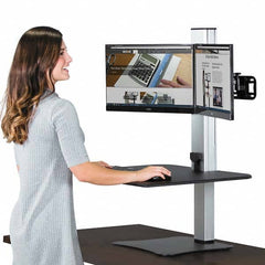 Victor - Office Cubicle Workstations & Worksurfaces Type: Sit N Stand Width (Inch): 28 - Exact Industrial Supply