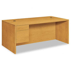 Hon - Office Desks Type: Single Pedestal w/Left Hand Return Center Draw: No - Exact Industrial Supply