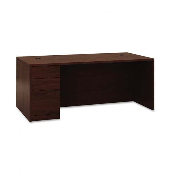 Hon - Office Desks Type: Single Pedestal w/Left Hand Return Center Draw: No - Exact Industrial Supply