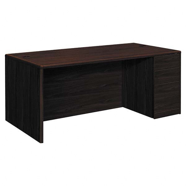 Hon - Office Desks Type: Single Pedestal w/Right Hand Return Center Draw: No - Exact Industrial Supply