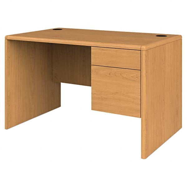 Hon - Office Desks Type: Single Pedestal w/Right Hand Return Center Draw: No - Exact Industrial Supply