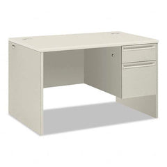 Hon - Office Desks Type: Single Pedestal w/Right Hand Return Center Draw: No - Exact Industrial Supply