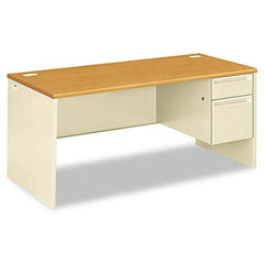 Hon - Office Desks Type: Single Pedestal w/Right Hand Return Center Draw: No - Exact Industrial Supply