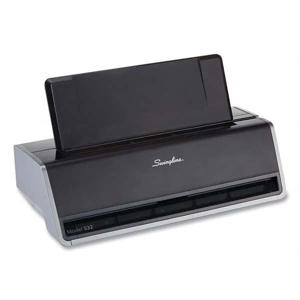 Swingline - Paper Punches Type: 28 Sheet Two Hole Electric Punches Color: Silver - Exact Industrial Supply