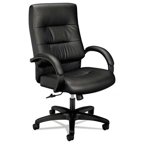 Hon - 47-1/4" High Executive High Back Leather Chair - Exact Industrial Supply