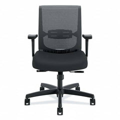 Task Chair: Fabric, Black Swivel