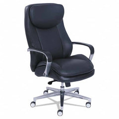 La-Z-Boy - 47-1/2" High Executive High Back Leather Chair - Exact Industrial Supply