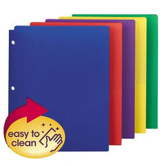 SMEAD - File Folders, Expansion Folders & Hanging Files Folder/File Type: Pocket Folders Color: Multi-Color - Exact Industrial Supply