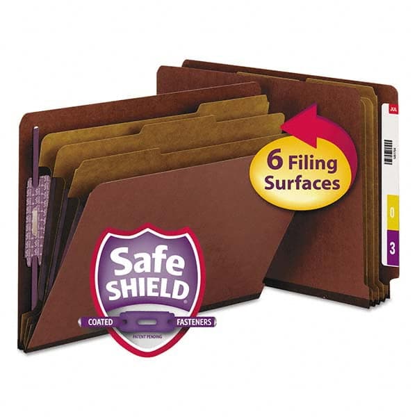 File Folders, Expansion Folders & Hanging Files; Folder/File Type: Classification Folders; Color: Red; Index Tabs: No; File Size: Letter; Size: 8-1/2 x 11; Box Quantity: 10; Paper Stock Point Number: 17; Shelf Life: No; Paper Stock Point Number: 17; Folde
