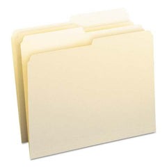 File Folders, Expansion Folders & Hanging Files; Folder/File Type: File Folders with Top Tab; Color: Manila; Index Tabs: No; Tab Cut Location: Top; File Size: Letter; Expanded Width: 11.63 in; Size: 8-1/2 x 11; Tab Cut: 1/2 in; Ply Type: Single; Features: