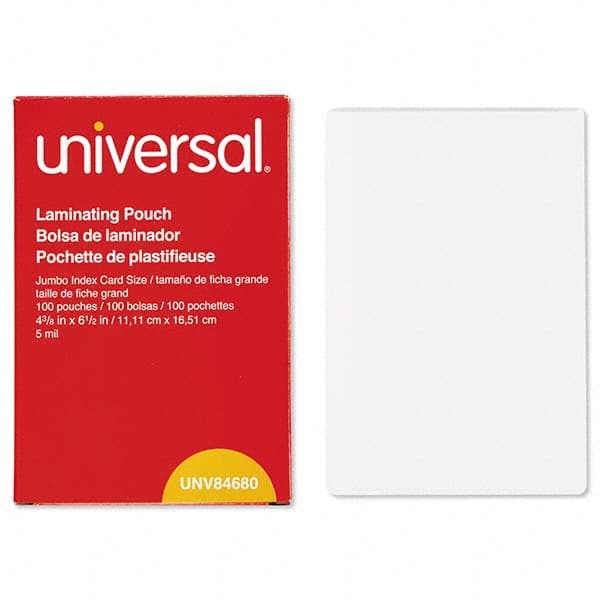 UNIVERSAL - Plastic Pouches Height (Inch): 6-1/2 Width (Inch): 4-3/8 - Exact Industrial Supply