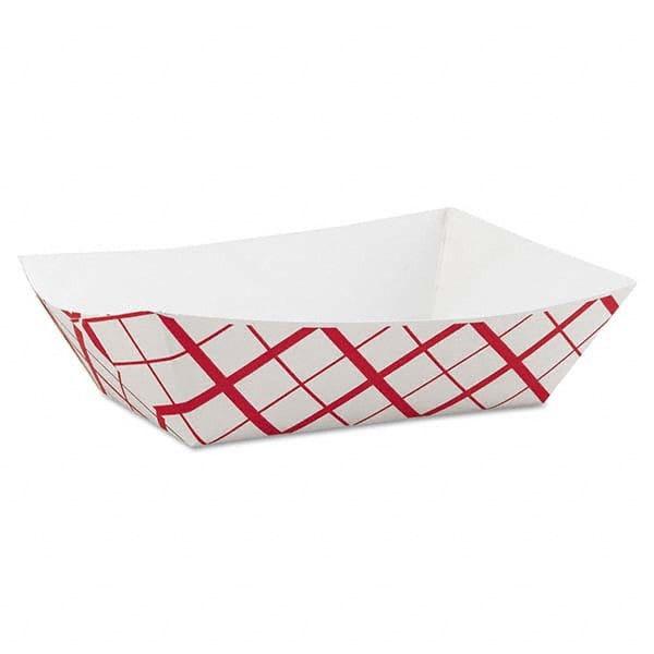 SCT - Paper Food Baskets, 3lb, Red/White, 500/Carton - Exact Industrial Supply