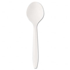 Boardwalk - Mediumweight Polystyrene Plastic Cutlery, Soup Spoon, White, 1000/Carton - Exact Industrial Supply