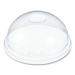 DART - Ultra Clear Dome Cold Cup Lids f/16-24 oz Cups, PET, 1000/Carton - Exact Industrial Supply