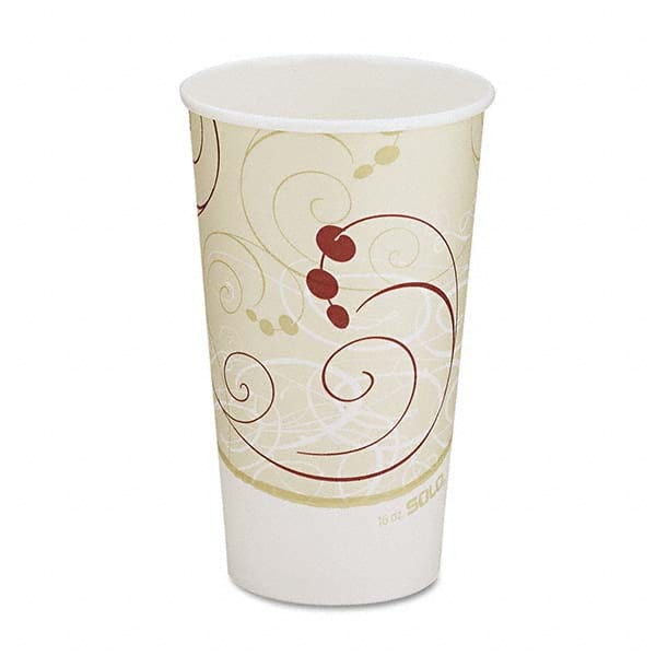 DART - Hot Cups, Symphony Design, 16 oz, Beige, 1000/Carton - Exact Industrial Supply