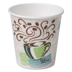 Dixie - PerfecTouch Paper Hot Cups, 10 oz, Coffee Haze, 1000/Carton - Exact Industrial Supply