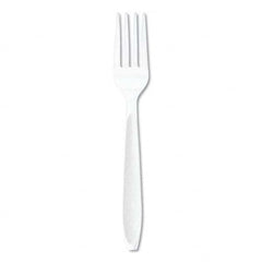 DART - Impress Heavyweight Full-Length Polystyrene Cutlery, Fork, White, 1000/Carton - Exact Industrial Supply