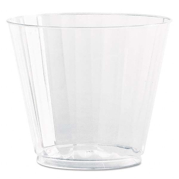 WNA - Classic Crystal Plastic Tumblers, 9 oz, Clear, Fluted, Squat, 12/Pack - Exact Industrial Supply