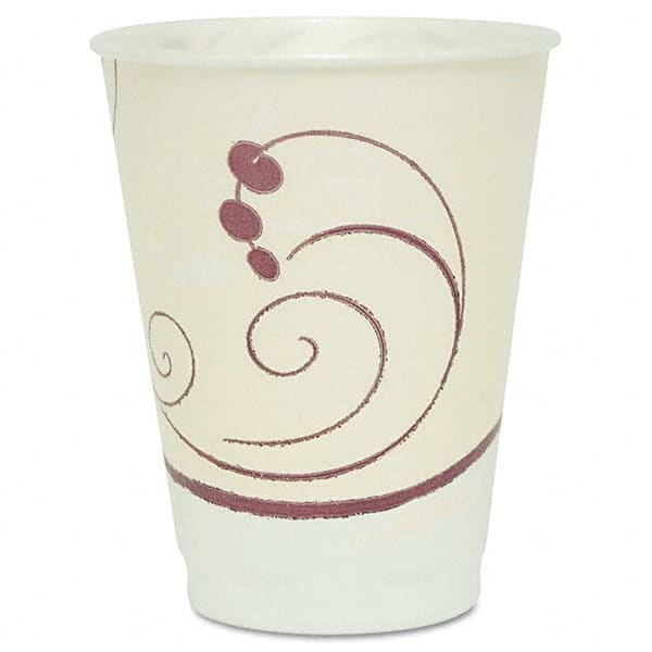 DART - Symphony Design Trophy Foam Hot/Cold Cups, 12 oz, Beige, 1000/Carton - Exact Industrial Supply