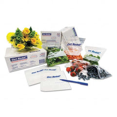 Inteplast Group - Reclosable Food & Sandwich Bags Volume Capacity: 4.5 Qt. Width (Inch): 8 - Exact Industrial Supply