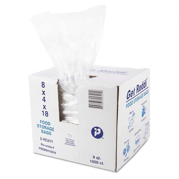 Inteplast Group - Reclosable Food & Sandwich Bags Volume Capacity: 8 Qt. Width (Inch): 8 - Exact Industrial Supply