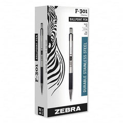 Zebra - Pens & Pencils Type: Ball Point Pen Color: Black - Exact Industrial Supply