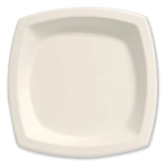 DART - Bare Eco-Forward Sugarcane Dinnerware, 6.7" Plate, 125/Pk - Exact Industrial Supply