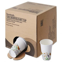 Boardwalk - Convenience Pack Paper Hot Cups, 12 oz, Deerfield Print, 225/Carton - Exact Industrial Supply