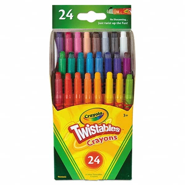 Crayola - Markers & Paintsticks Type: All Purpose Wax Crayon Color: Assorted - Exact Industrial Supply