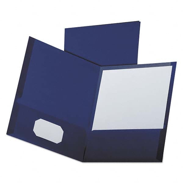 OXFORD - File Folders, Expansion Folders & Hanging Files Folder/File Type: Pocket Folders Color: Blue - Exact Industrial Supply