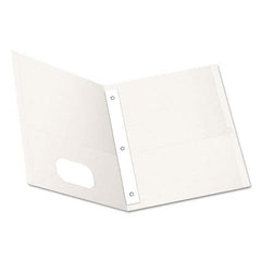 OXFORD - File Folders, Expansion Folders & Hanging Files Folder/File Type: Pocket Folders Color: White - Exact Industrial Supply