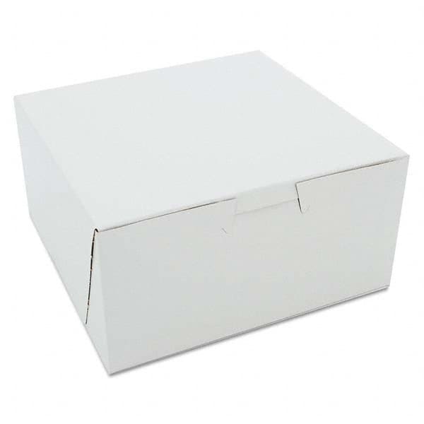 SCT - Non-Window Bakery Boxes, 6 x 6 x 3, White, 250/Carton - Exact Industrial Supply