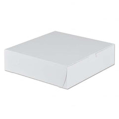 SCT - Tuck-Top Bakery Boxes, 9w x 9d x 2 1/2h, White, 250/Carton - Exact Industrial Supply