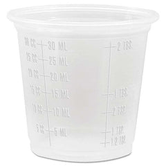 DART - Conex Complements Graduated Plastic Portion Cups, 1.25 oz, Translucent, 2500/CT - Exact Industrial Supply