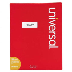 UNIVERSAL - Labels, Ribbons & Tapes Type: Laser Labels Color: White - Exact Industrial Supply