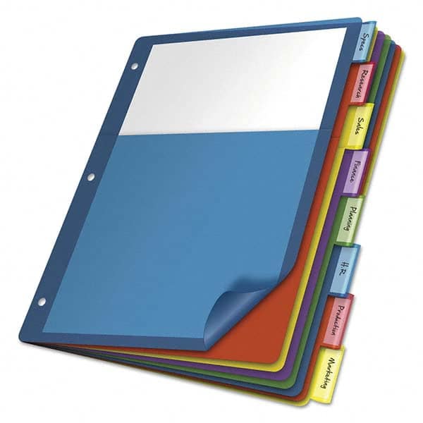 Cardinal - Tabs, Indexes & Dividers Indexes & Divider Type: Customizable Size: 11 x 8-1/2 - Exact Industrial Supply
