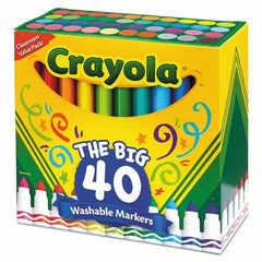 Crayola - Markers & Paintsticks Type: Washable Marker Color: Assorted - Exact Industrial Supply