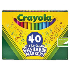 Crayola - Markers & Paintsticks Type: Art Marker Color: Assorted - Exact Industrial Supply